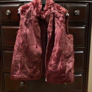 Faux fur vest. Worn once.